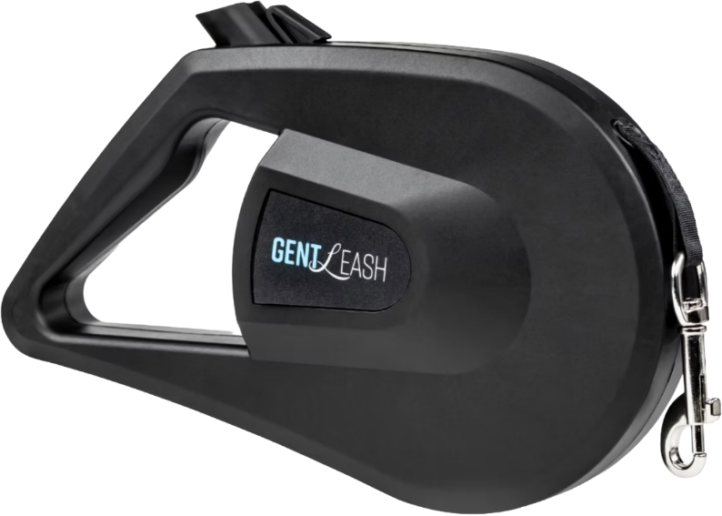 Gentleash dog soft braking leash system black